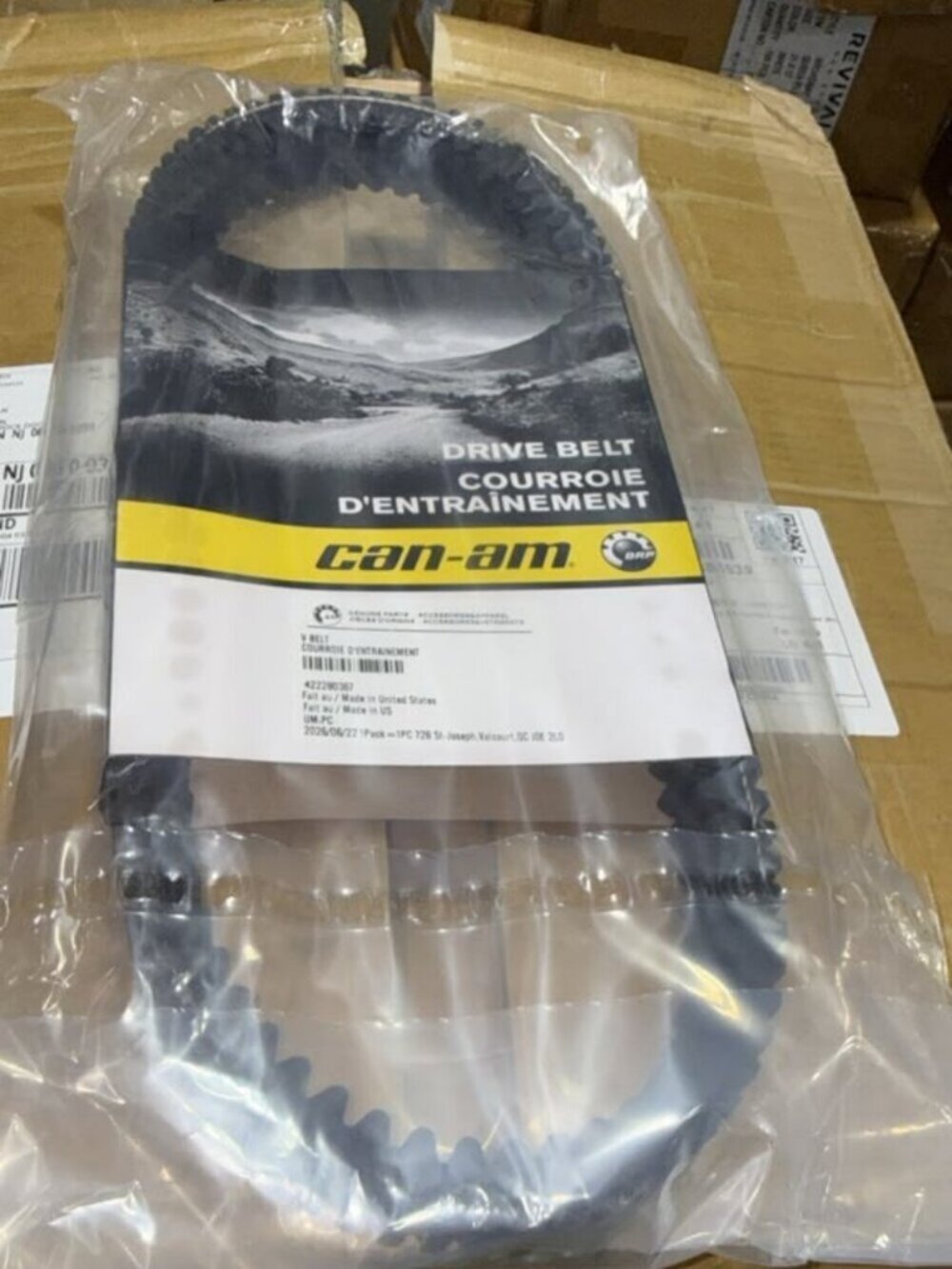 Can-Am New OEM, Maverick Renegade Commander Drive Belt, 422280367 .